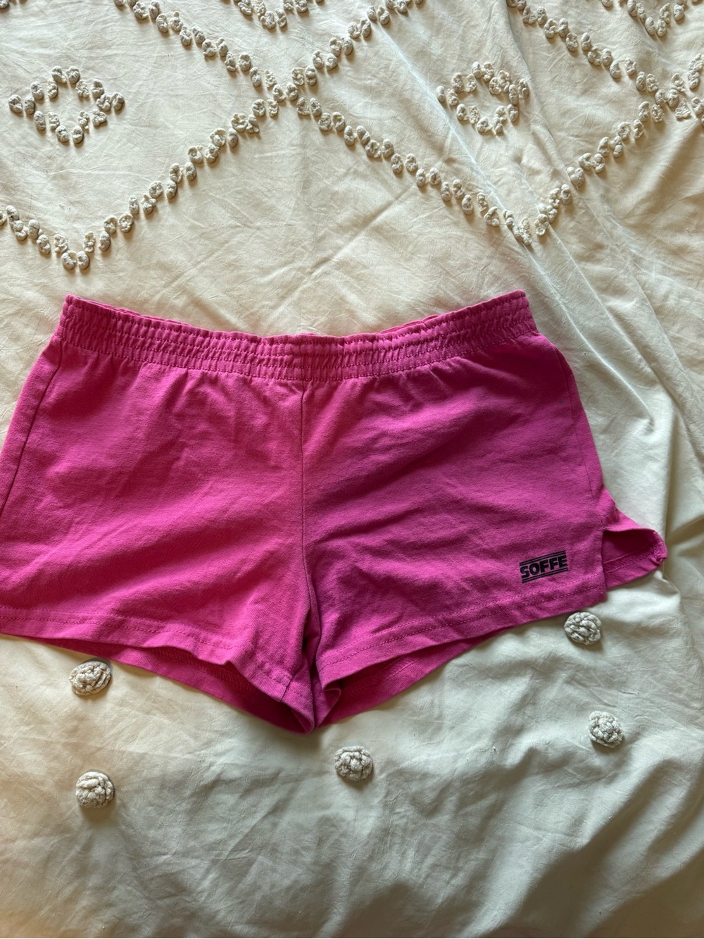 Soffe Women's Bright Pink Athletic Shorts